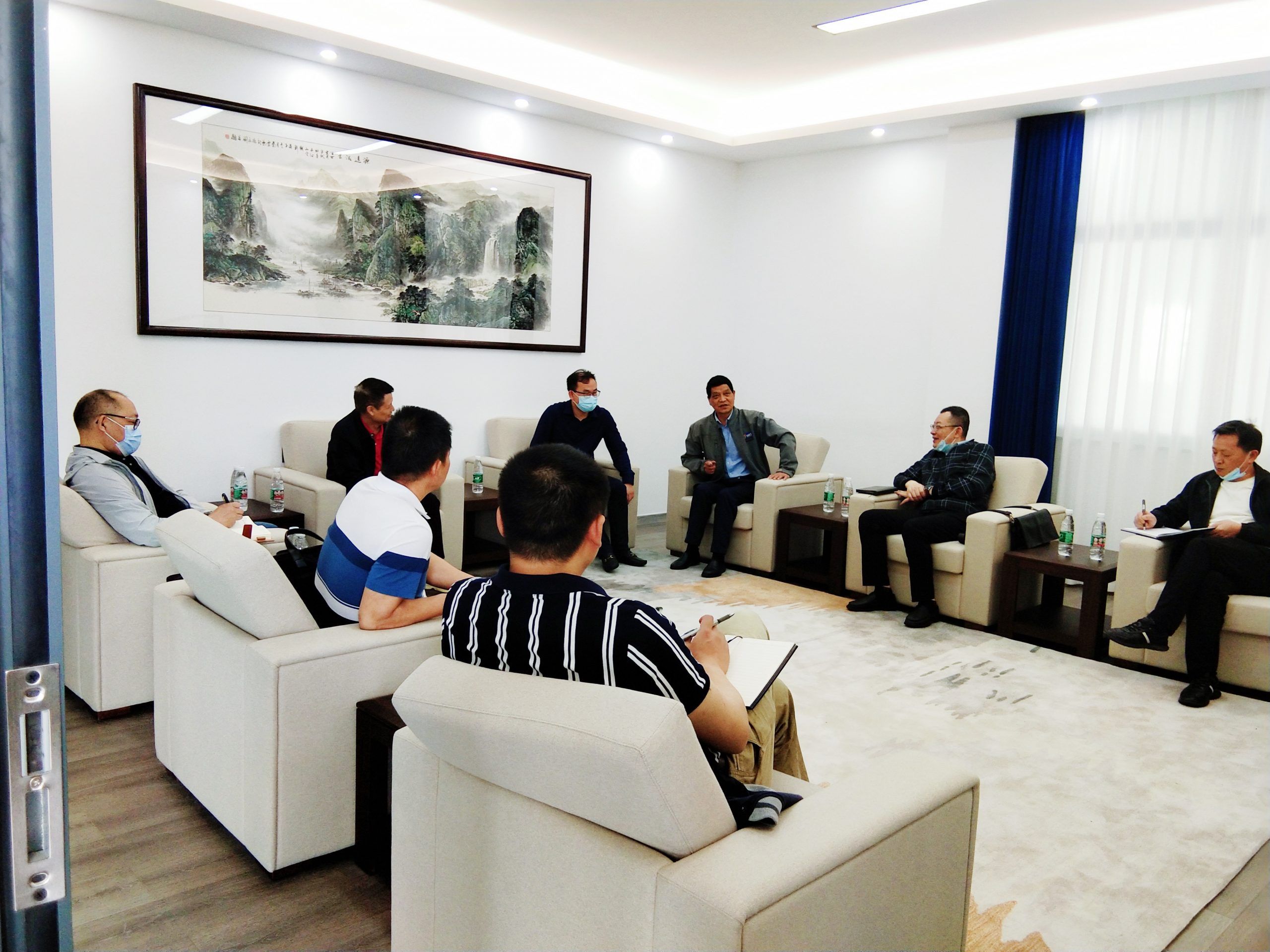 省工信廳陳湘安處長一行蒞臨湖南萌恒走訪調研