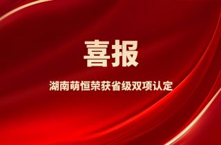 捷報頻傳！湖南萌恒榮獲省級雙項認定